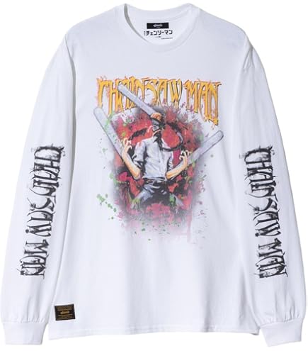 Amazon.co.jp: チェンソーマン 厚手 Tシャツ 半袖 280g 綿100% 丸首